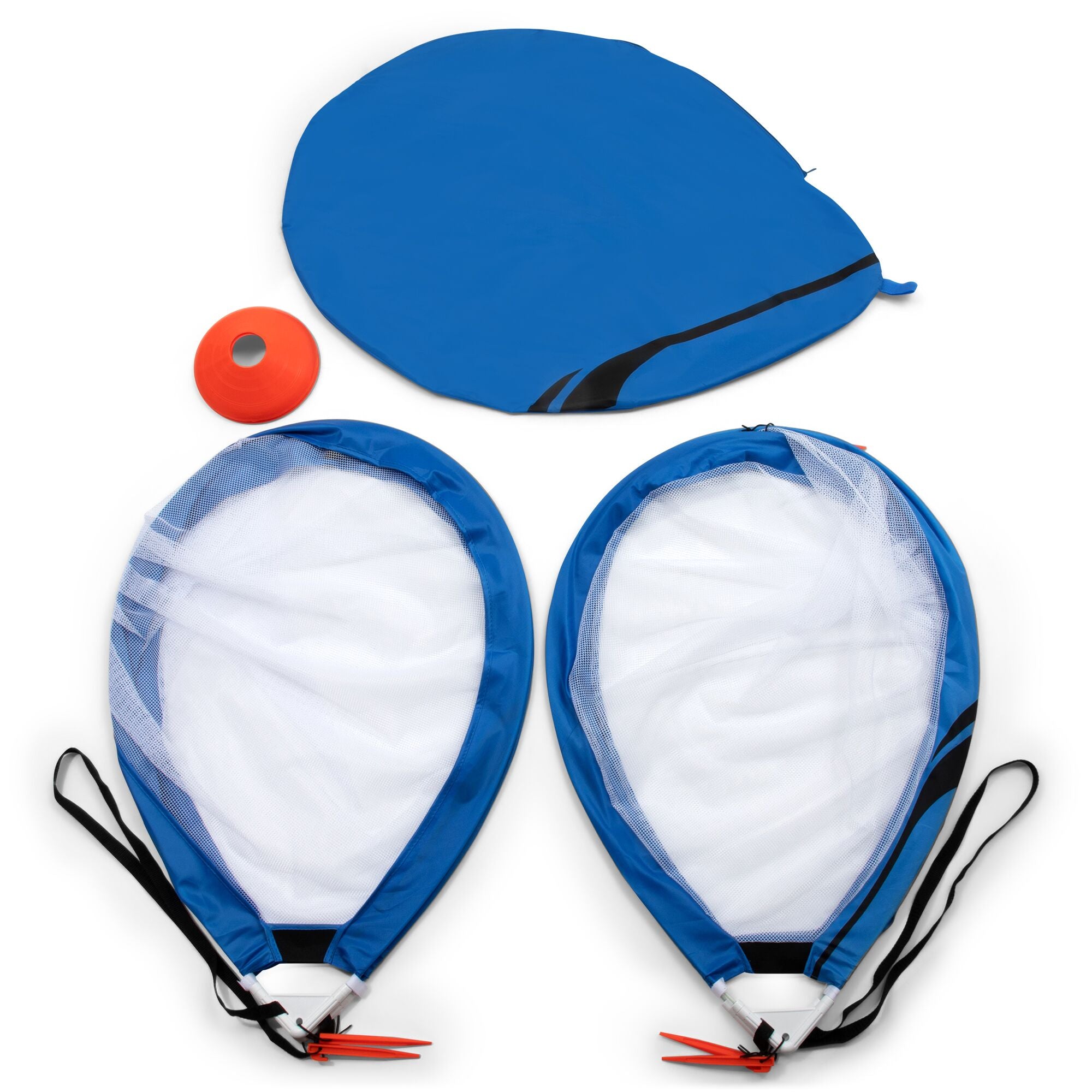 Training Equipment Mini 4 Ft Pop Up Soccer Goals with Disc Cones Game (Open Box)