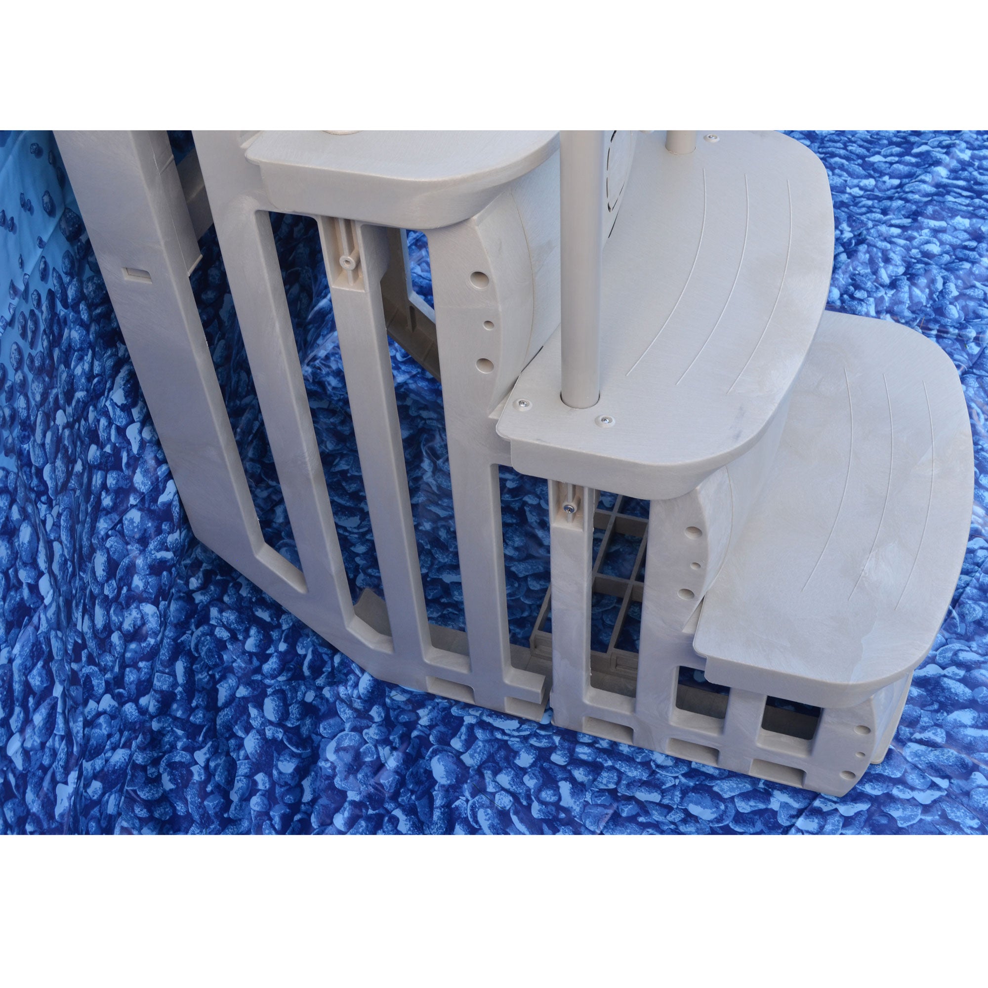 Durable Ladder for Swimming Pool Bundled w/ Main Access Smart Step Pool (2 Pack) - VMInnovations