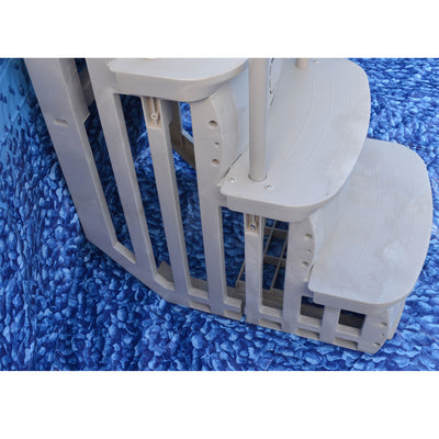 Durable Ladder for Swimming Pool Bundled w/ Main Access Smart Step Pool (2 Pack) - VMInnovations