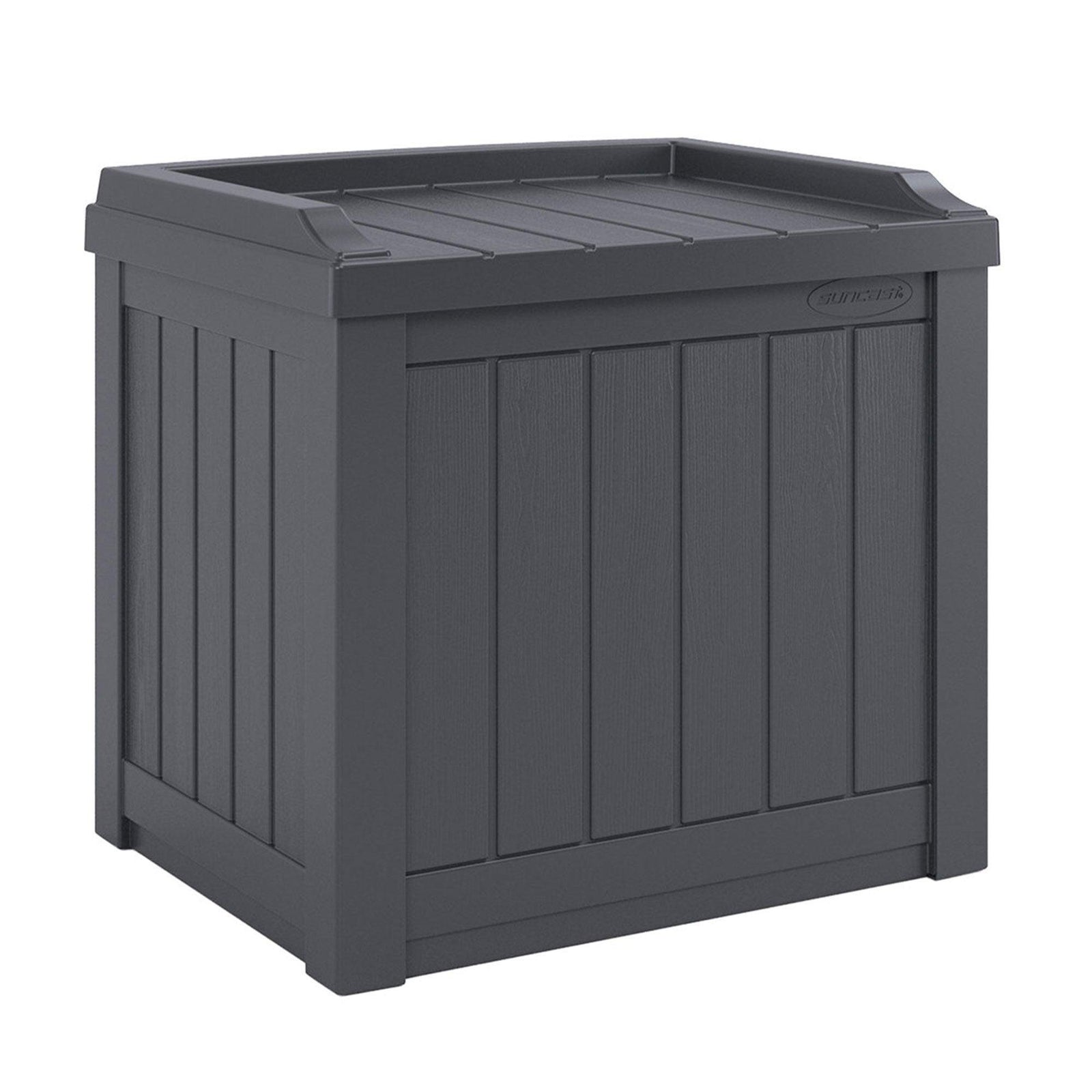Suncast SS500ST 22 Gallon Small Resin Outdoor Patio Storage Deck Box - VMInnovations