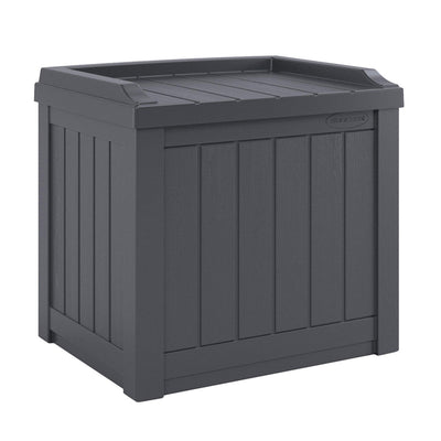 Suncast SS500ST 22 Gallon Small Resin Outdoor Patio Storage Deck Box - VMInnovations