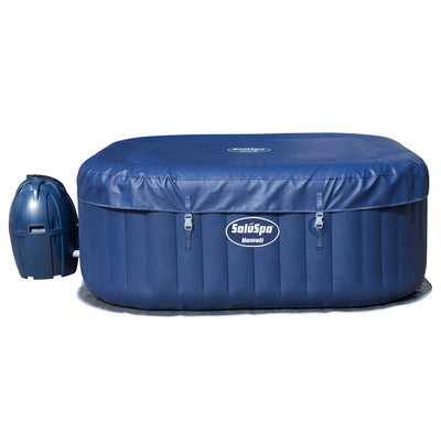 Bestway SaluSpa Hawaii 6-Person Air Jet Hot Tub with Intex Attachable Cup Holder - VMInnovations