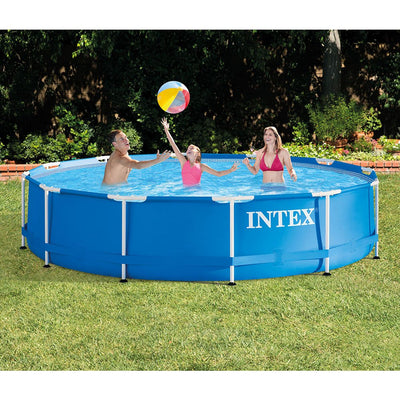 Intex  12Ft x 30In Swimming Pool & Intex 530 GPH Pool Cartridge Filter Pump - VMInnovations