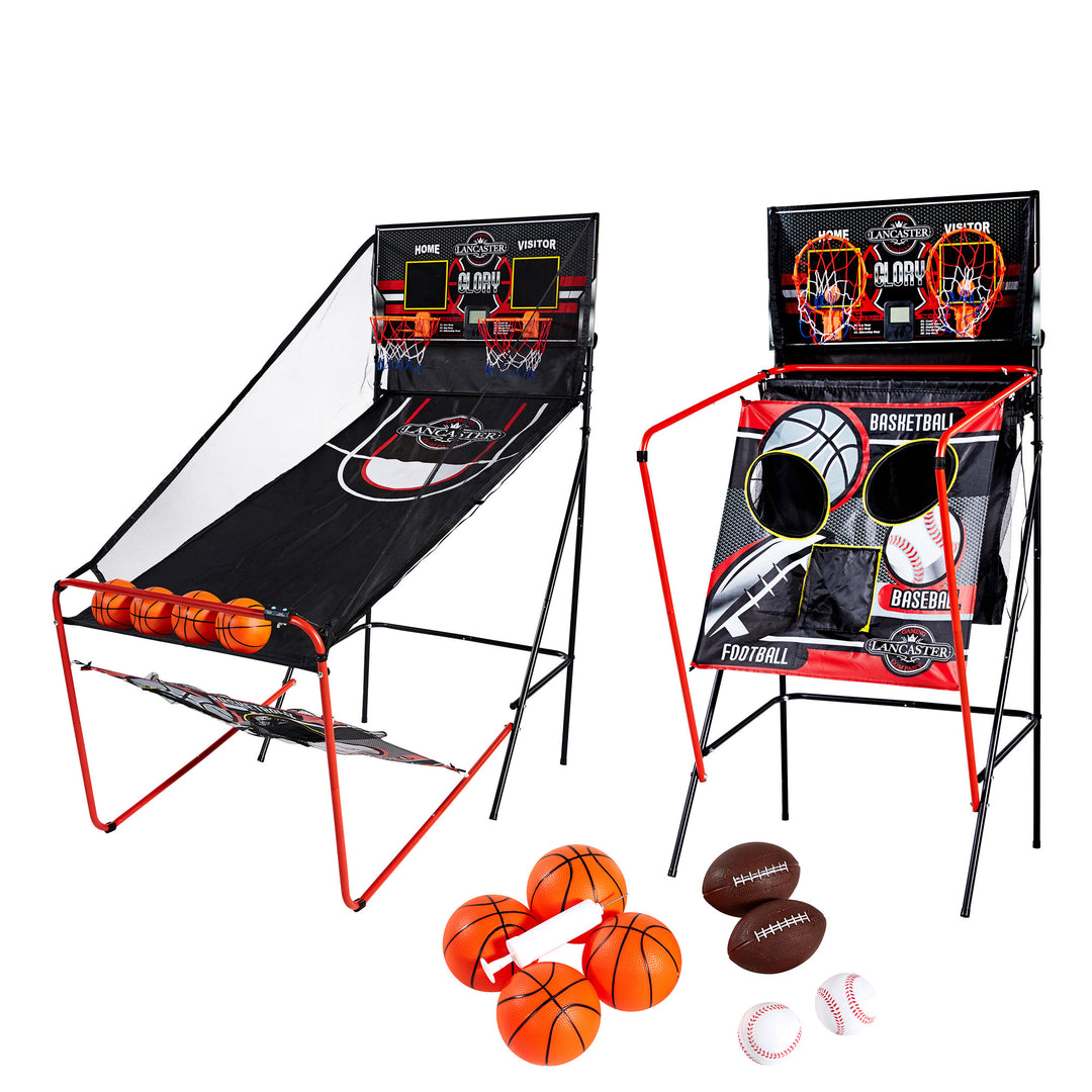 Lancaster 2 Player Electronic Arcade 3 in 1 Basketball, Football, Baseball Game