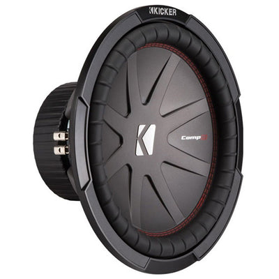 QPower Dual 12 Inch Subwoofer Box w/ Kicker 43CWR122 1000 Watt Speaker, (2 Pack)