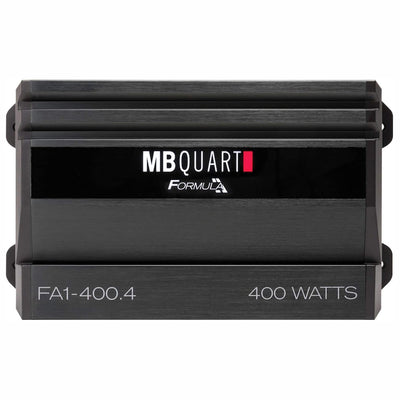 MB Quart  Formula Class AB 4 Channel 400W Car Audio Amplifier, Black (Used)