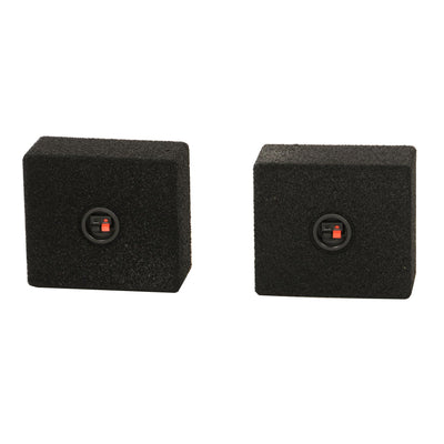 QPower QBomb QBTW6.5 Single 6.5" Bedliner Spray Car Speaker Enclosures (8 Pack) - VMInnovations