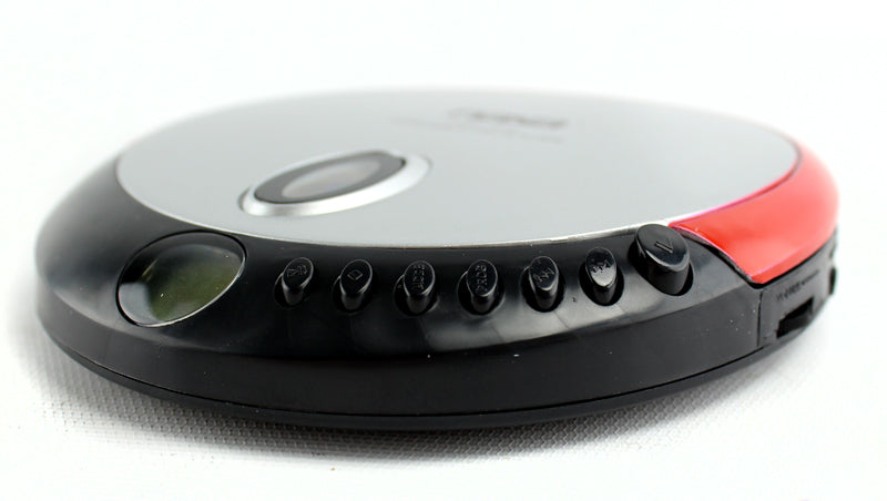 Naxa NX-319 Portable CD Player w/Earbuds Red NPC-319