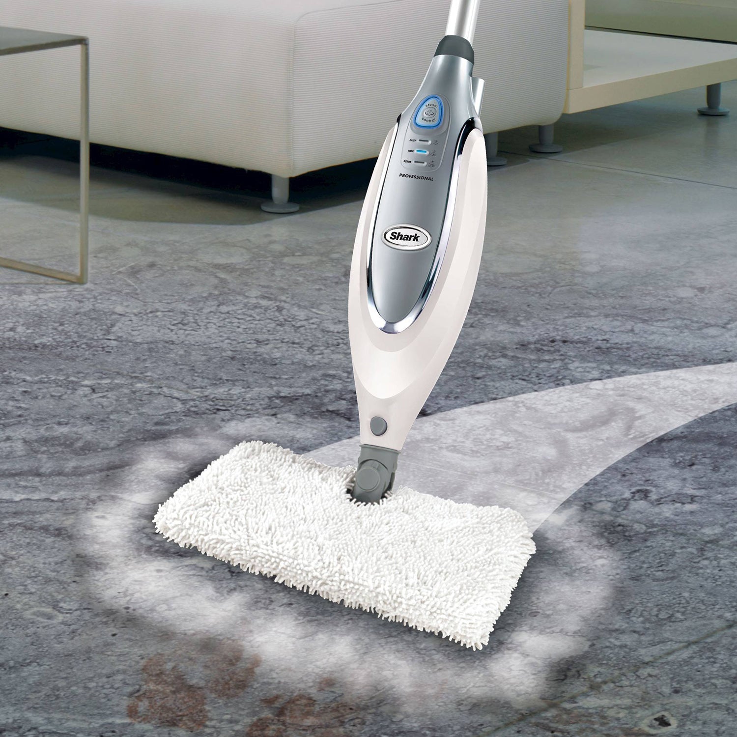 Shark Dust, Mop, & Scrub Steam Pocket Mop Certified Refurbished (Used)
