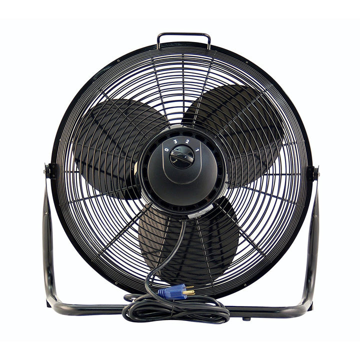Air King 3 Speed 1/20 HP 120 Volt 14 Inch Enclosed Pivoting Floor Fan (Open Box)
