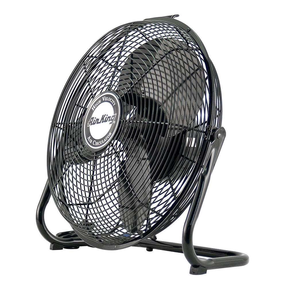 Air King 3 Speed 1/20 HP 120 Volt 14 Inch Enclosed Pivoting Floor Fan (Open Box)