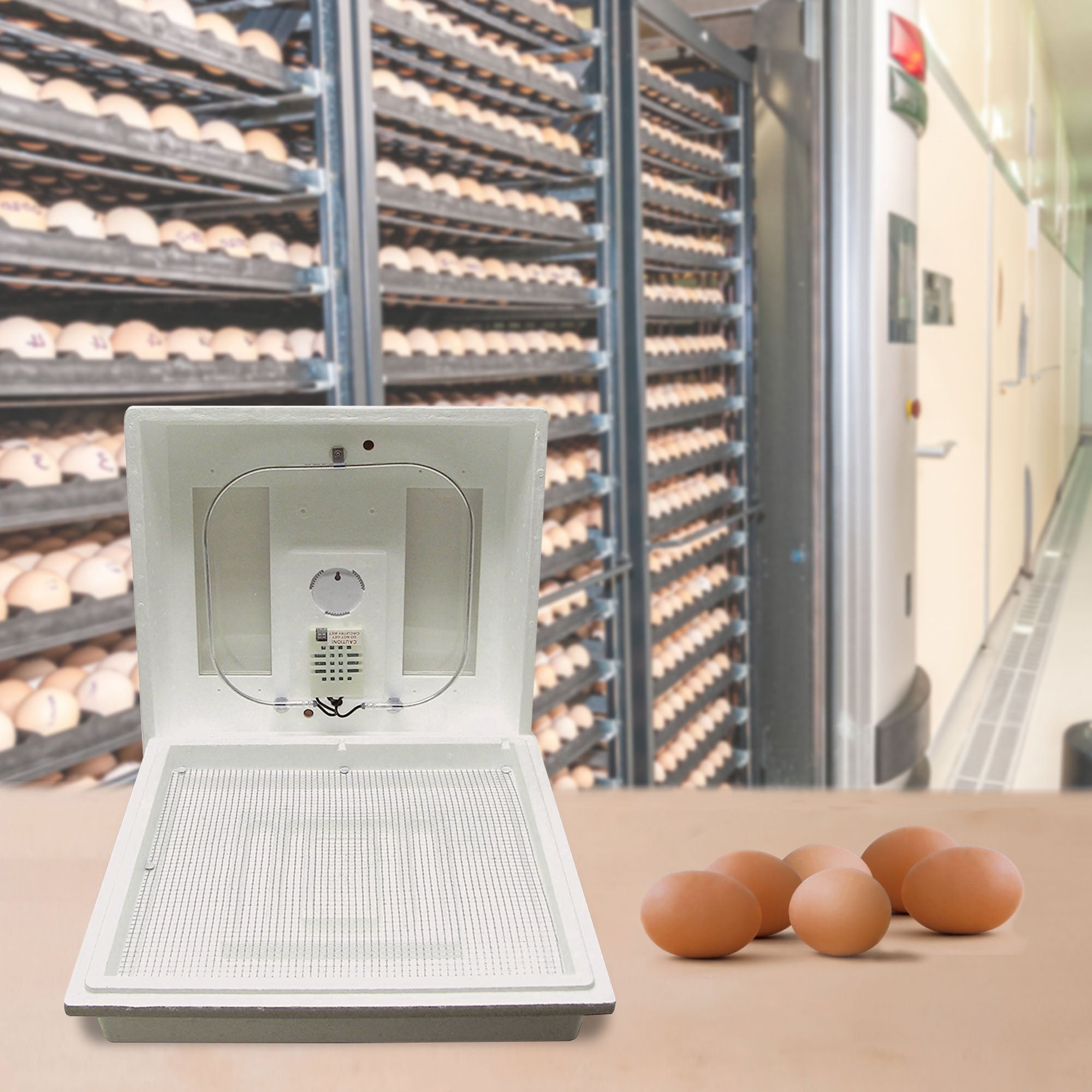 Farm Innovators 2100 Heated Still Air Incubator for 4 Dozen Eggs, White (4 Pack)