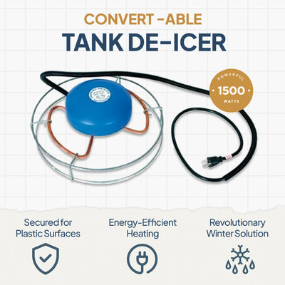 Farm Innovators 1500 Watt Patented Aluminum Convert Able Tank De Icer (4 Pack)