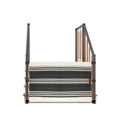 The Stair Barrier 36-42In Banister to Banister Baby/Pet Gate, Lined Black (Used) - VMInnovations