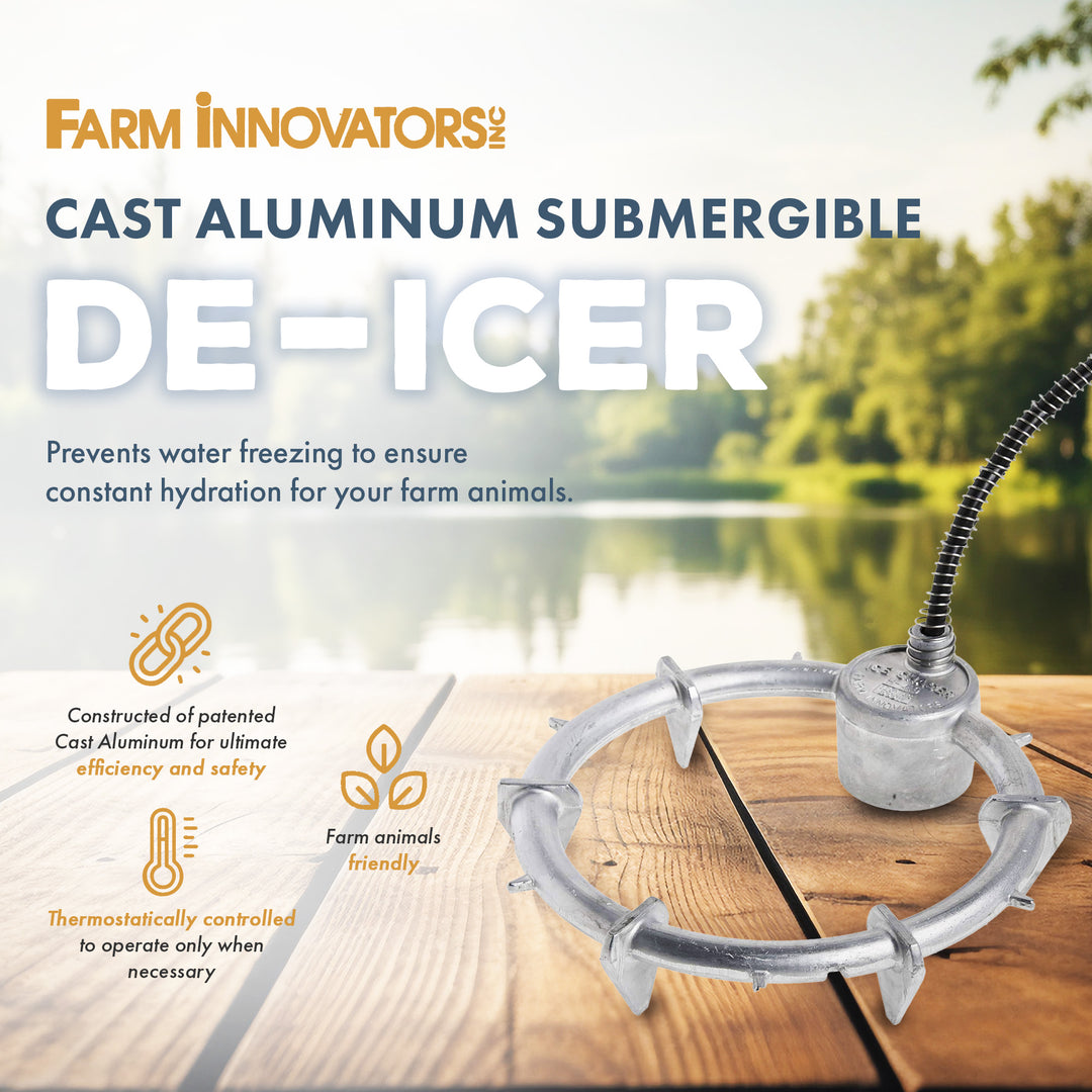 Farm Innovators H-409 Ice Chaser 1000 W Aluminum Floating Tank Deicer (2 Pack)