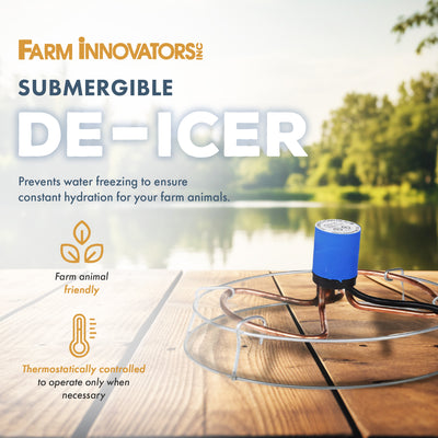 Farm Innovators H-429 1500 Watt Cast Aluminum Submergible Water Deicer (2 Pack) - VMInnovations