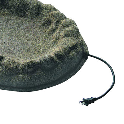 Farm Innovators FS-1 Four Seasons Sand Coated Heated Birdbath, 70 Watt(Open Box) - VMInnovations