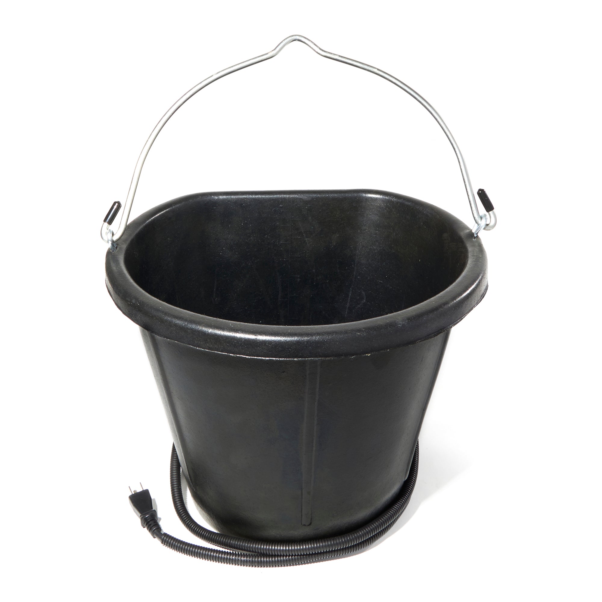 Farm Innovators 18Qt Rubber Flat Back Heated Bucket w/Guard, 90 Watt (Open Box) - VMInnovations