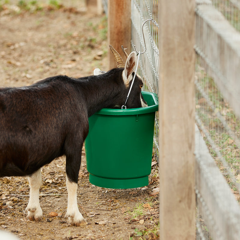 Farm Innovators Plastic 3 Gal Flat Back Heated Bucket, 70 Watt, Green (Open Box)