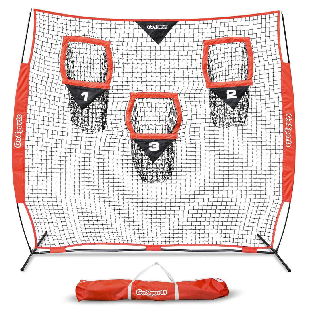 GoSports Quarterback 8 X 8 Football Training Net with 3 Target Pockets(Open Box)