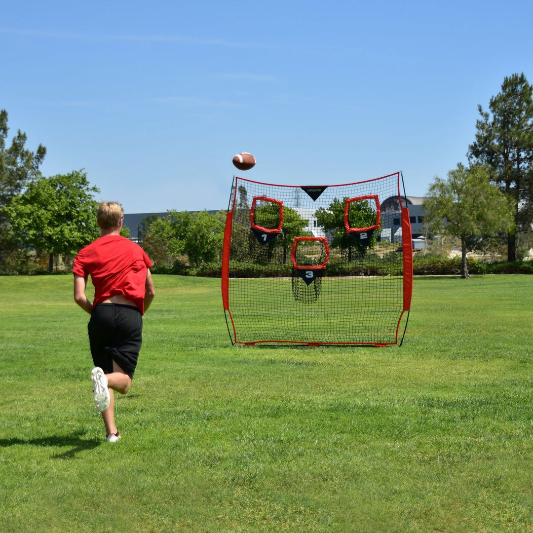 GoSports Quarterback 8 X 8 Football Training Net with 3 Target Pockets(Open Box)
