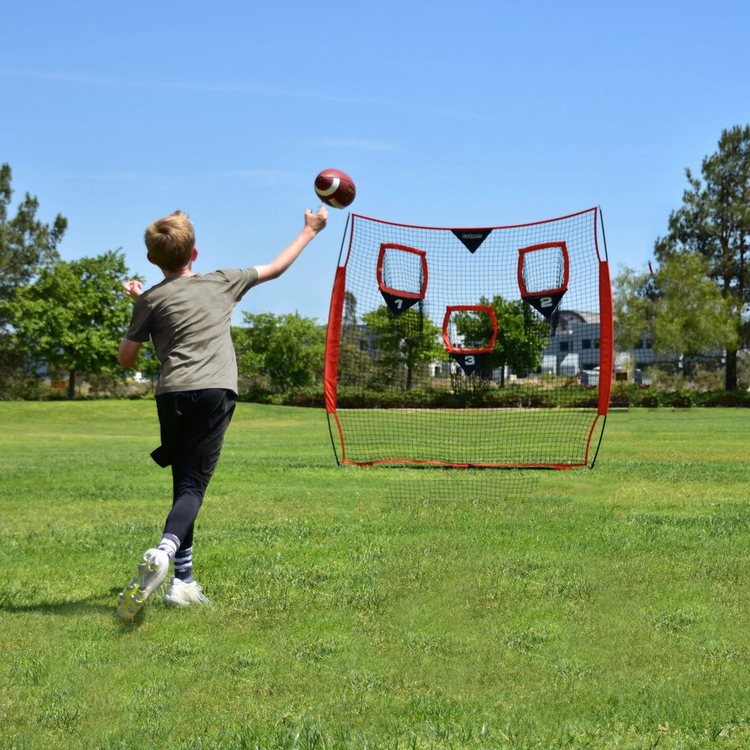 GoSports Quarterback 8 X 8 Football Training Net with 3 Target Pockets(Open Box)