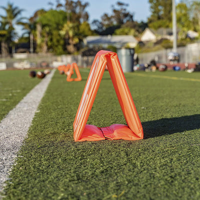 GoSports Football Field Yard Line Number Markers, Set of 11, Orange (Open Box)