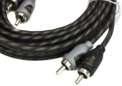 Rockford Fosgate RFI-10 10 Feet Twisted RCA Car Audio Signal Cable (6 Pack)