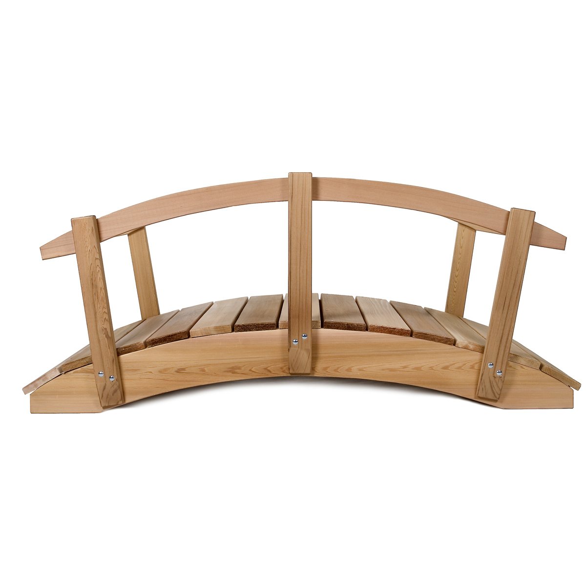 All Things Cedar 6 Foot Bridge with Hand Rails, 72 x 36 x 54 Inches (Open Box)