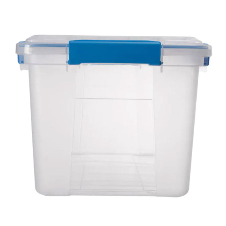 Ezy Storage IP67 Rated 50 Liter Waterproof Storage Tote w/ Lid, Clear (Used) - VMInnovations