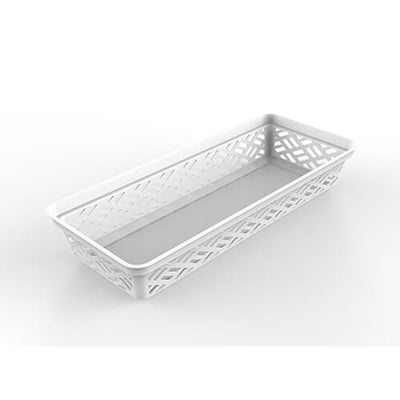 Ezy Storage 32135 Long Brick or Plastic Household Organization Basket, (12 Pack) - VMInnovations