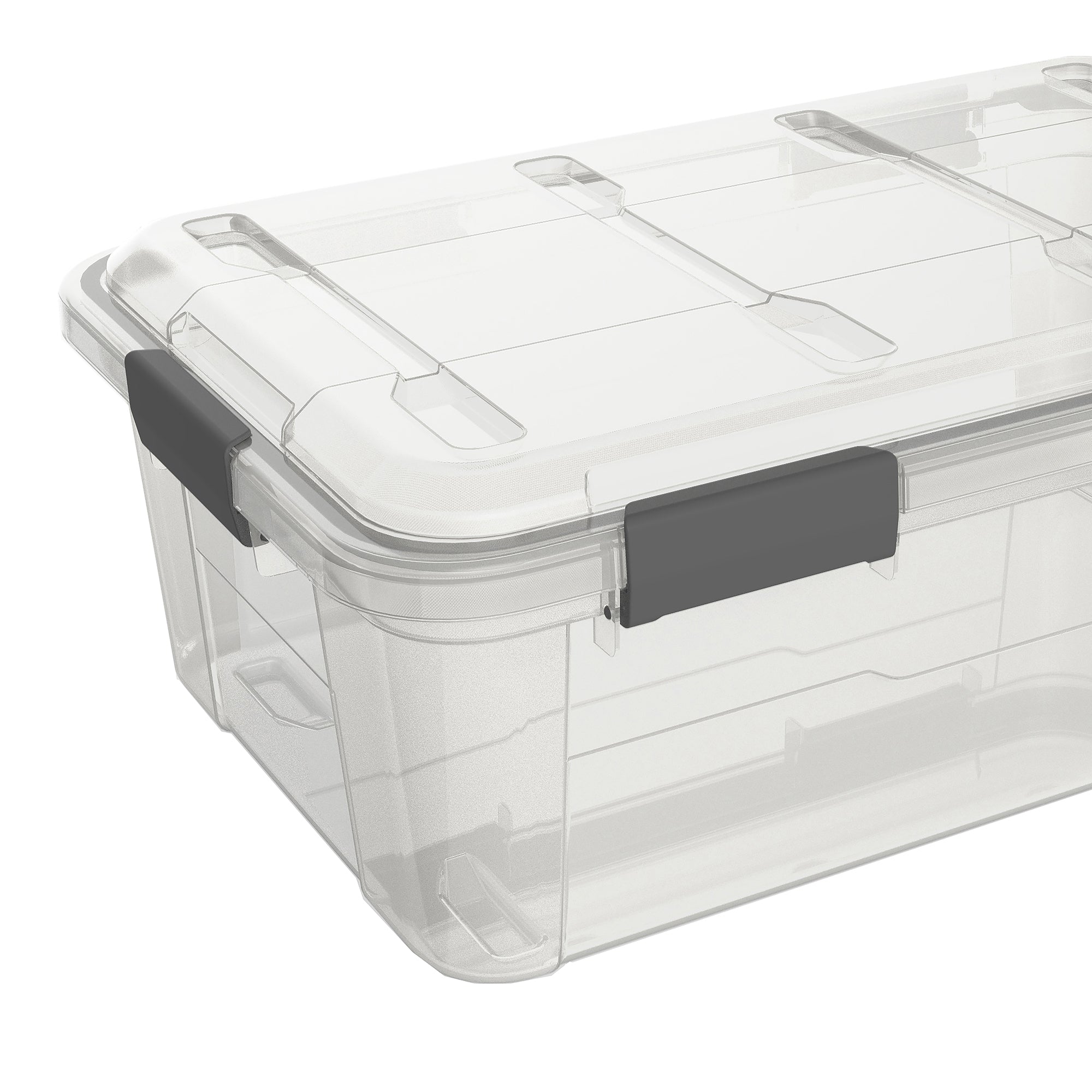 Ezy Storage Weather Proof IP65 8 Gallon Plastic Storage Container Bin Box w/ Lid