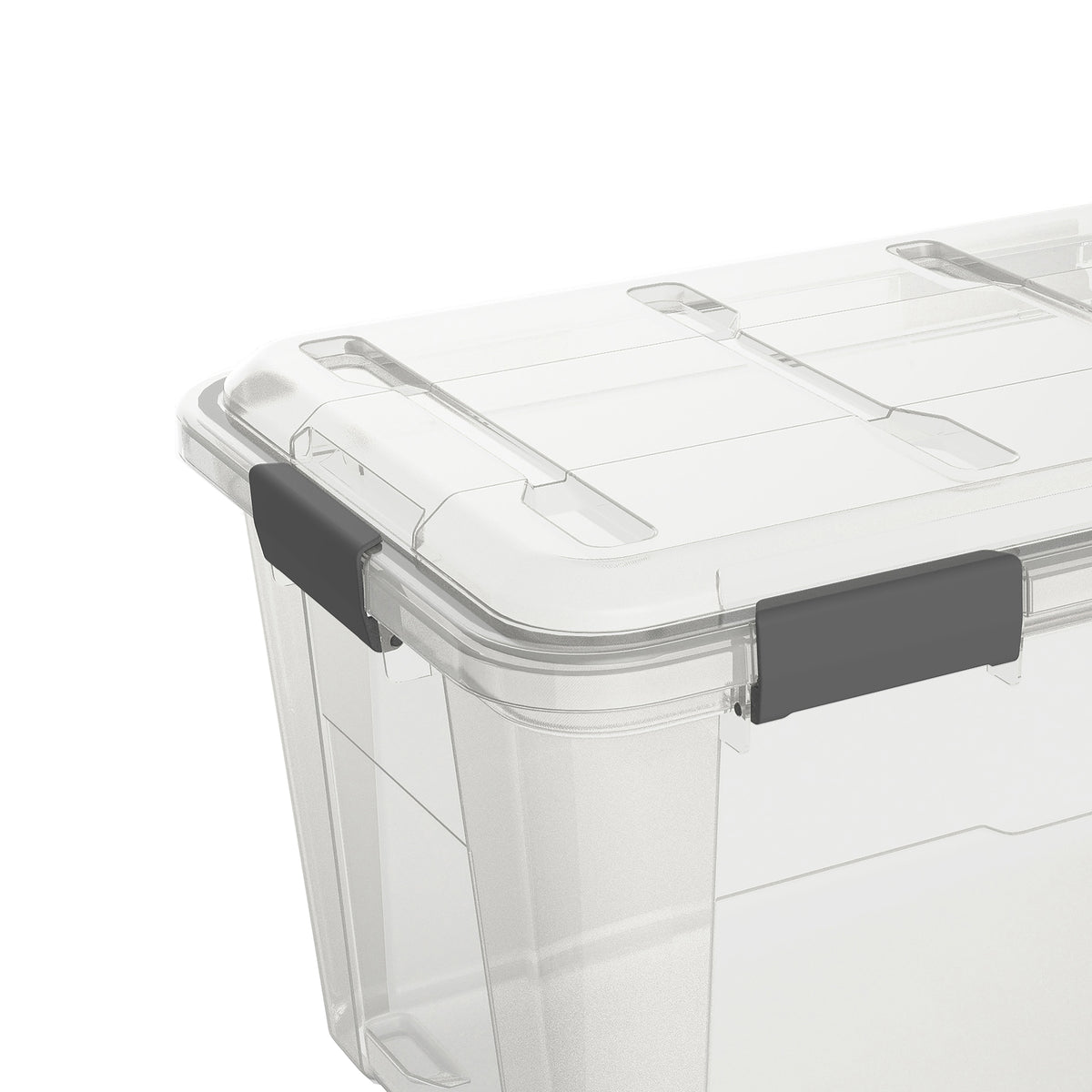 Ezy Storage Weather Proof 13 Gallon Plastic Storage Container Bin Box w/ Lid