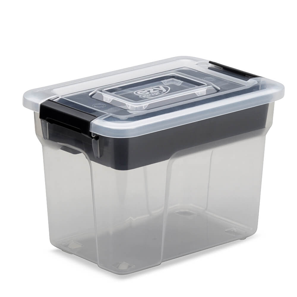 Ezy Storage 3.2 Quart Sort It Storage Container Box with Removable Insert Tray