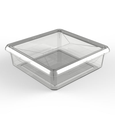 Ezy Storage Karton Small 6.3 Qt/6 L Plastic Storage Container Bin Box with Lid