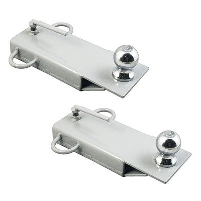 Field Tuff FTF-01FBMA 4in Ball Mount Hitch Adapter Fork Attachment (2 Pack) - VMInnovations