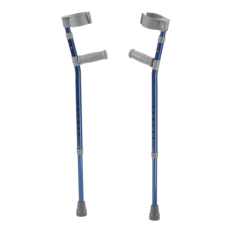 Drive Medical Pediatric Forearm Crutch Pair with Cuffs for Walking, Small (Blue)