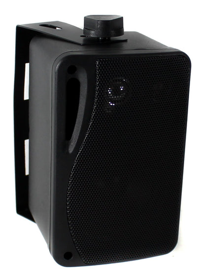 Pyle PLMR24B 3.5" 200 Watt 3-Way Weather Proof Box Speaker System Black (6 Pack)