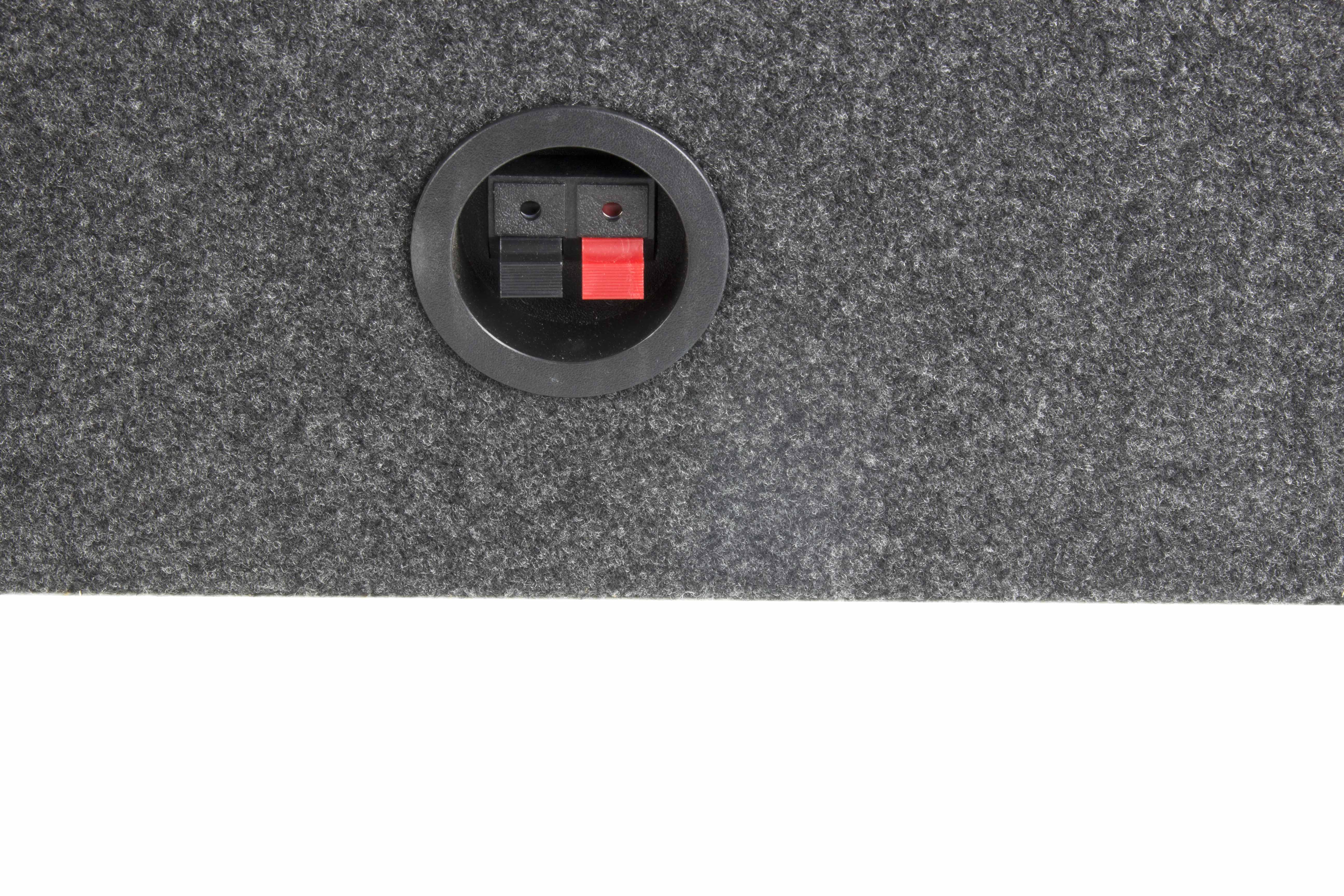 QPower 10 Inch Single Slim Shallow Subwoofer Box and Pyle 1600 Watt Subwoofer