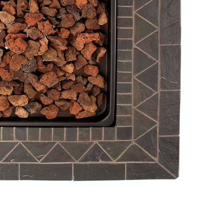 Endless Summer 30 in Outdoor Gas Lava Rock Fire Pit (Certified Refurbished)