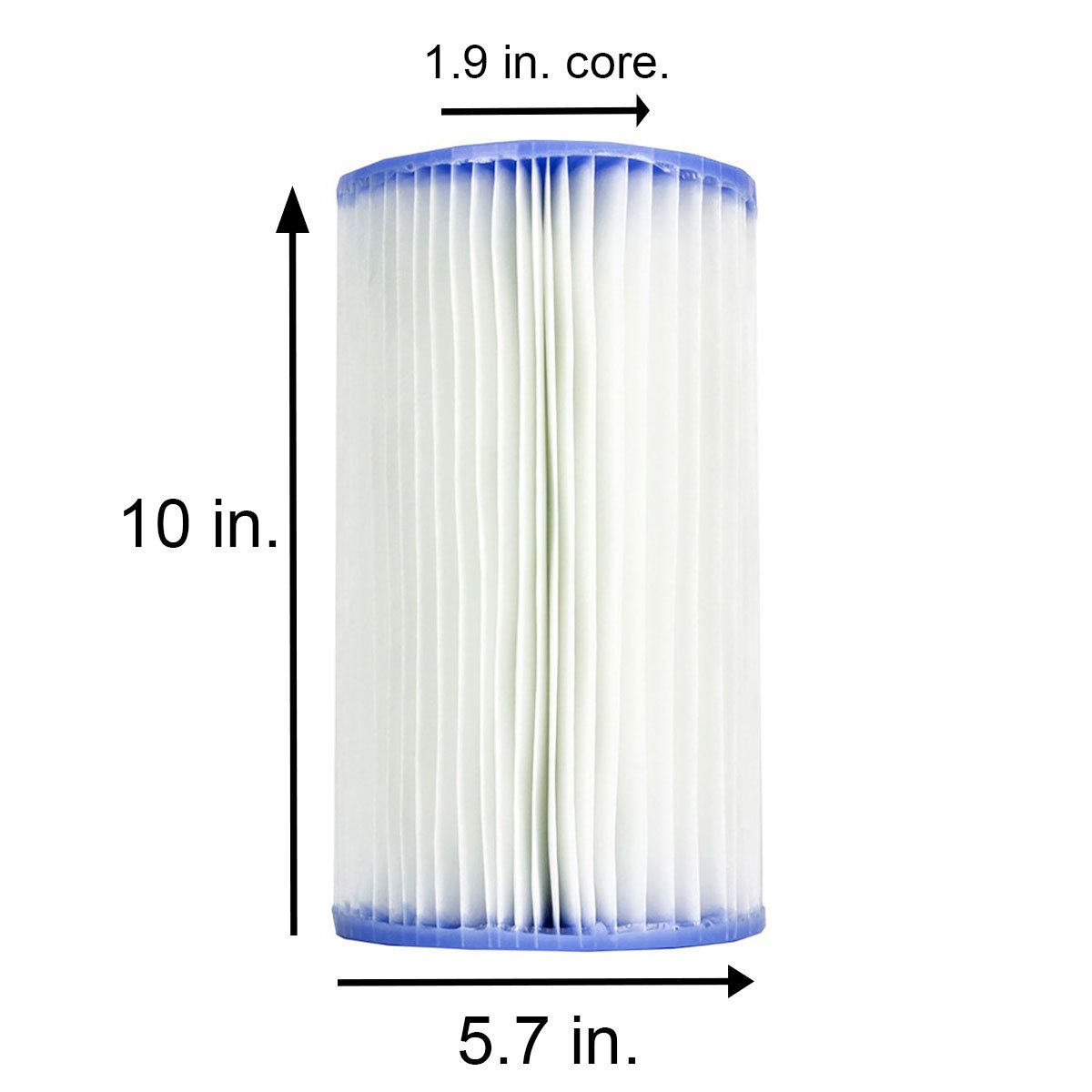 Intex 1.25" Diameter 59" Pool Pump Hose (2 Pack) Filter Cartridge (6 Pack)