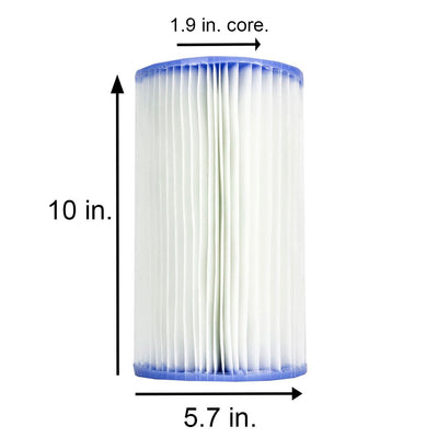 Pool Cleaner Pressure Side Vacuum Cleaner Bundled w/ Replacement Filter (6 Pack) - VMInnovations