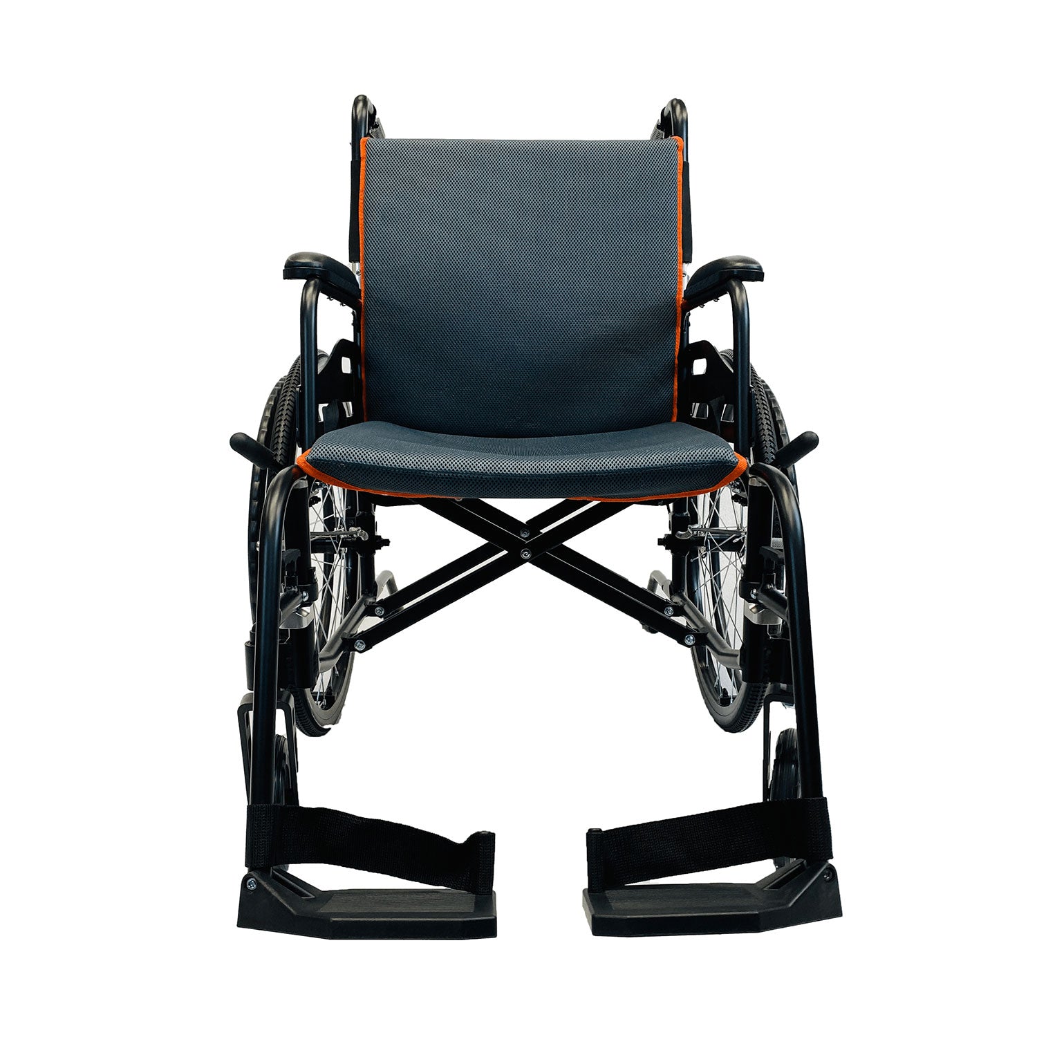 Chair Featherweight Ultra Light 13.5 Pound Foldable Wheelchair, Black (Open Box) - VMInnovations