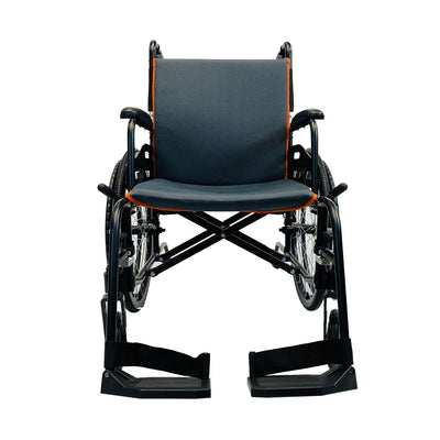 Chair Featherweight Ultra Light 13.5 Pound Foldable Wheelchair, Black (Open Box) - VMInnovations