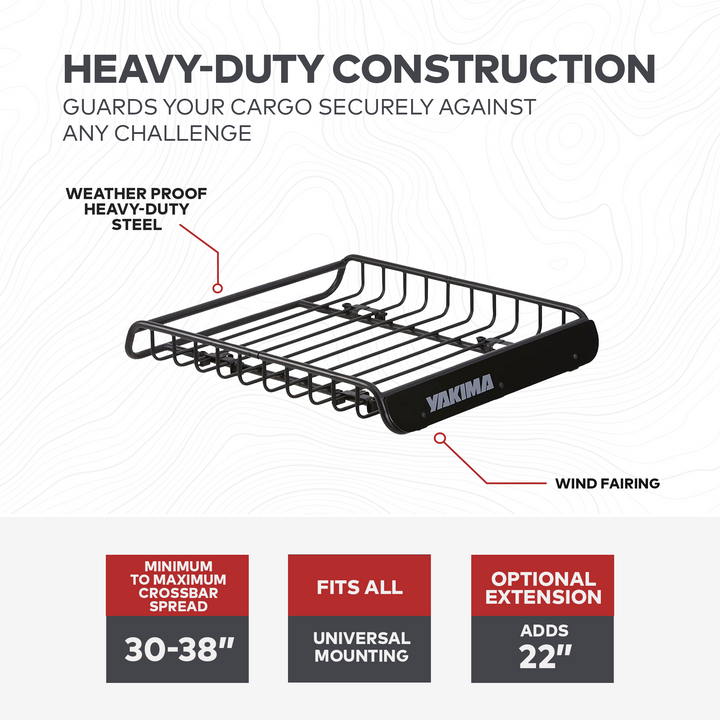 Yakima Large Sized Cargo Basket For All Yakima StreamLine Crossbars (Open Box)