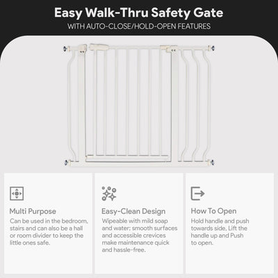 BalanceFrom Walk-Thru Safety Gate for Baby and Pets, 29.1-38.5"W, 30"H (Used)