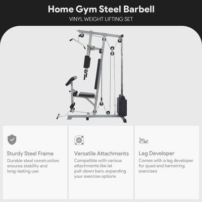 Everyday Essentials Home Gym Exercise Equipment Bench Strength Workout Station - VMInnovations