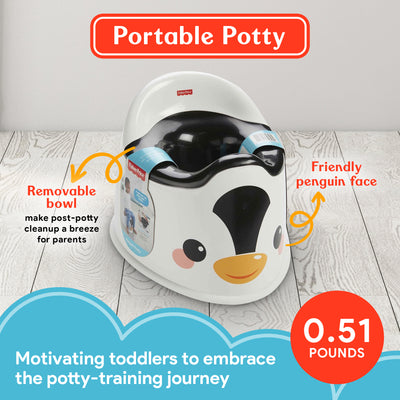 Fisher Price Baby Toddler Penguin Potty Training Chair with Removeable Bowl