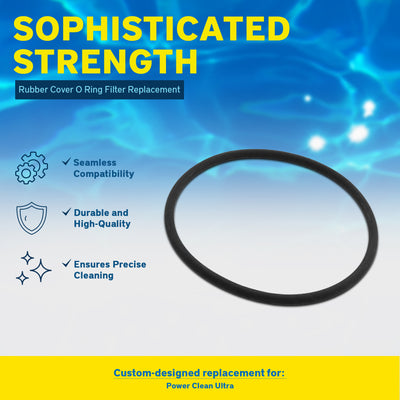 Zodiac Rubber Cover O Ring Power Clean Ultra for Pool Filter Replacement, Black - VMInnovations