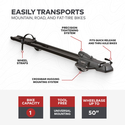 Yakima HighSpeed Rooftop Fork Bike Mount w/TorqueRight Knob, Black (For Parts) - VMInnovations